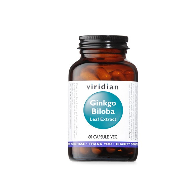 VIRIDIAN GINKGO BILOBA LEAF EXTR 60CPS VIRIDIAN GINKGO BILOBA LEAF EXTR 60CPS