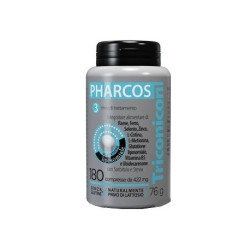 Confezione da 180 compresse di Triconicon Pharcos, integratore per il benessere di capelli e unghie.