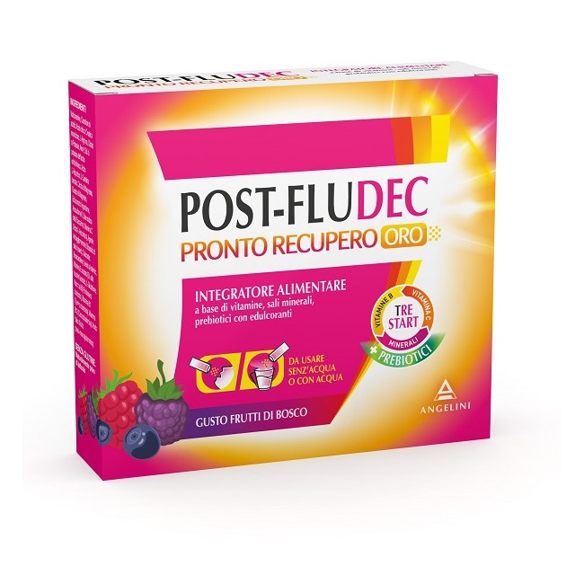 Postfludec Frutti Di Bosco Pronto Recupero Oro 12 Bustine Postfludec Frutti Di Bosco Pronto Recupero Oro 12 Bustine