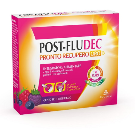 Postfludec Frutti Di Bosco Pronto Recupero Oro 12 Bustine Postfludec Frutti Di Bosco Pronto Recupero Oro 12 Bustine