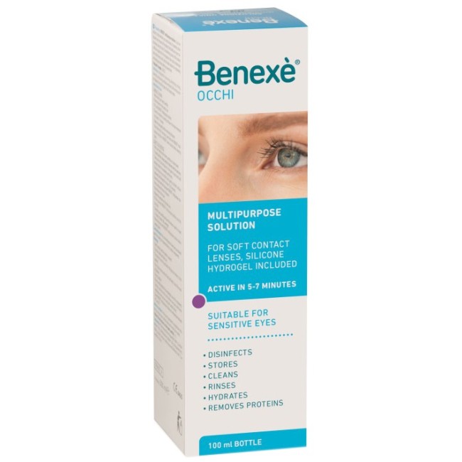 SOLUZIONE UNICA BENEXE' PULIZIA LENTI A CONTATTO 100 ML SOLUZIONE UNICA BENEXE' PULIZIA LENTI A CONTATTO 100 ML