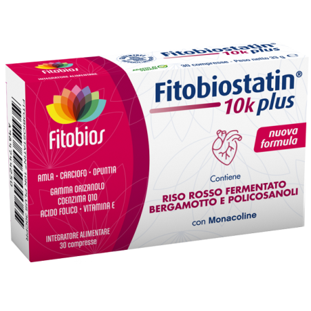 Fitobiostatin 10k Plus Integratore Per Il Colesterolo 30 Compresse