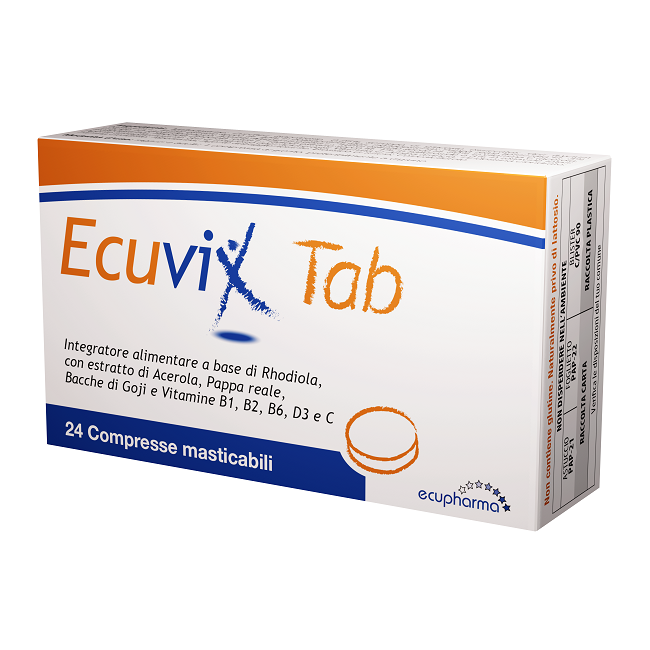 ECUVIX TAB 24 COMPRESSE MASTICABILI ECUVIX TAB 24 COMPRESSE MASTICABILI