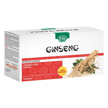 Confezione da 10 flaconcini di Esi Ginseng Integratore Antiossidante Tonico-Adattogeno.