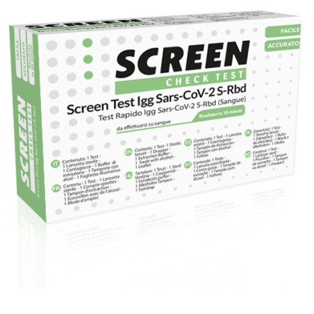 Test Sierologico Rapido Covid-19 Screen Test Autodiagnostico Determinazione Qualitativa Anticorpi Igg Sars-cov-2 In Campioni Di