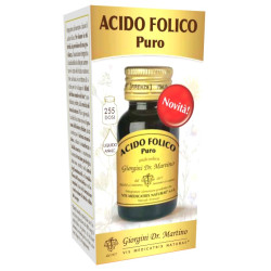 Flacone da 30 ml di Dr Giorgini Acido Folico Puro, integratore per donne in età fertile o in gravidanza.