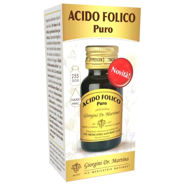 ACIDO FOLICO PURO LIQUIDO ANALCOLICO 30 ML ACIDO FOLICO PURO LIQUIDO ANALCOLICO 30 ML