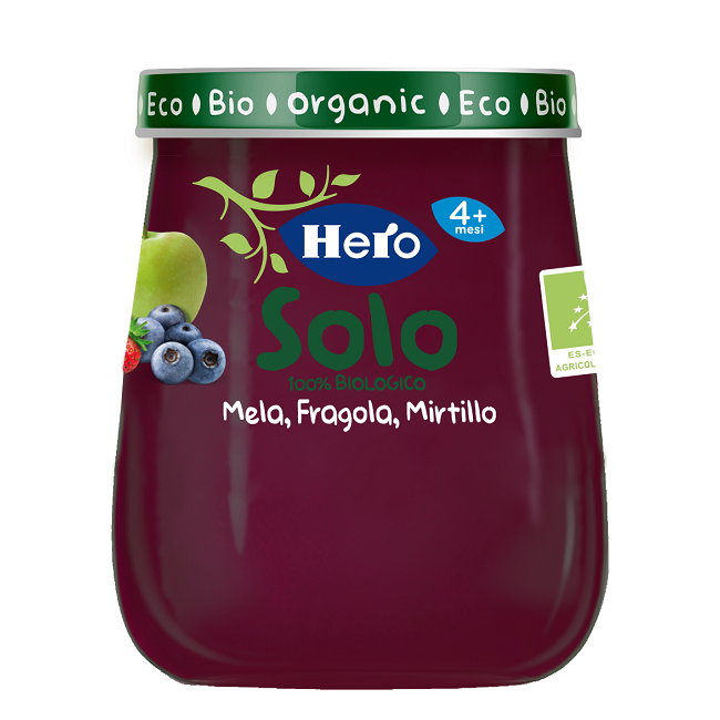 HERO BABY SOLO OMOGENEIZZATO MELA FRAGOLA MIRTILLO 120 G HERO BABY SOLO OMOGENEIZZATO MELA FRAGOLA MIRTILLO 120 G