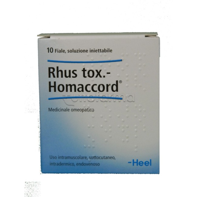 HEEL RHUS TOXICODENDRON HOMACCORD 10 FIALE HEEL RHUS TOXICODENDRON HOMACCORD 10 FIALE