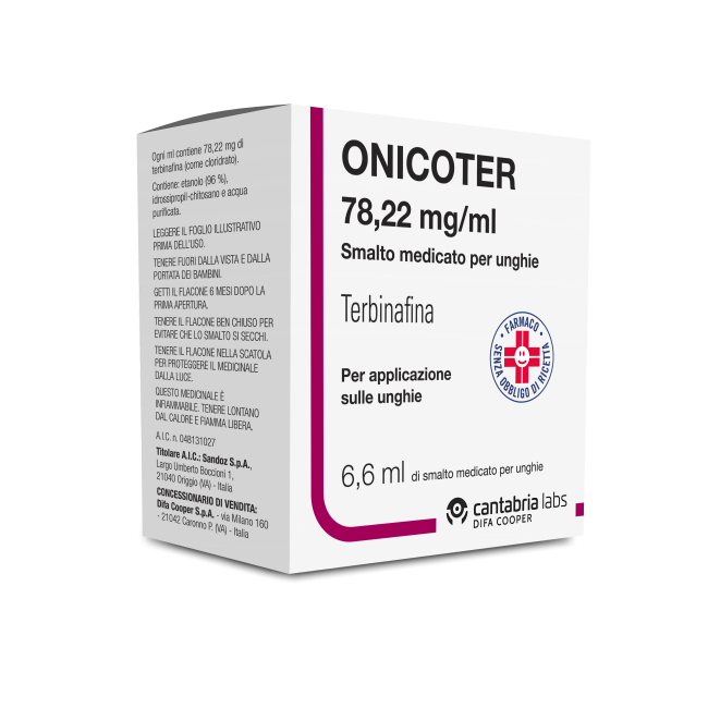ONICOTER*SMALTO MED 1FL 6,6ML ONICOTER*SMALTO MED 1FL 6,6ML