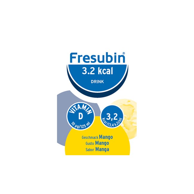 FRESUBIN 3,2 KCAL DRINK MANGO 4 X 125 ML FRESUBIN 3,2 KCAL DRINK MANGO 4 X 125 ML