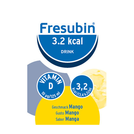 FRESUBIN 3,2 KCAL DRINK MANGO 4 X 125 ML FRESUBIN 3,2 KCAL DRINK MANGO 4 X 125 ML