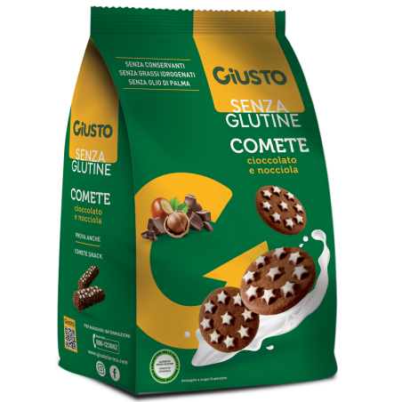 GIUSTO SENZA GLUTINE COMETE BISCOTTI 200 G GIUSTO SENZA GLUTINE COMETE BISCOTTI 200 G