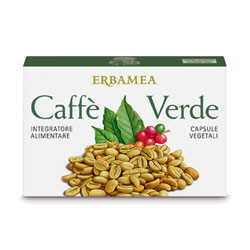 Confezione da 24 capsule di Erbamea Caffè Verde, integratore per la perdita di peso.