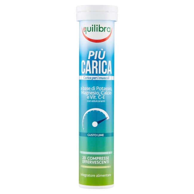 PIU' CARICA GUSTO LIME 20 COMPRESSE EFFERVESCENTI PIU' CARICA GUSTO LIME 20 COMPRESSE EFFERVESCENTI