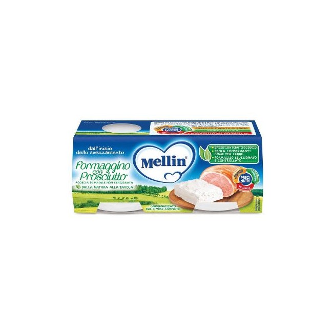 MELLIN BABY FORMAGGINO CON PROSCIUTTO 2 X 80 G MELLIN BABY FORMAGGINO CON PROSCIUTTO 2 X 80 G