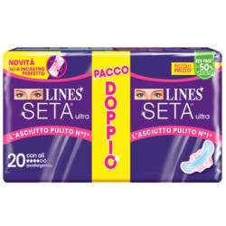 Lines Seta Ultra Assorbenti Ali Vp 20 Pezzi