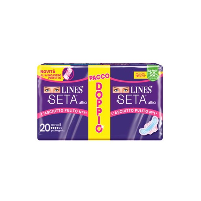 Lines Seta Ultra Assorbenti Ali Vp 20 Pezzi