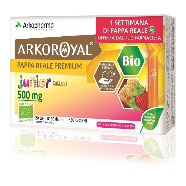 ARKOROYAL JUNIOR PAPPA REALE 500MG BIO 20 FIALOIDI PROMO ARKOROYAL JUNIOR PAPPA REALE 500MG BIO 20 FIALOIDI PROMO
