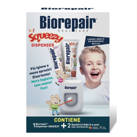 Biorepair Squeeze Dispenser + 2 Kids 50 Ml Biorepair Squeeze Dispenser + 2 Kids 50 Ml