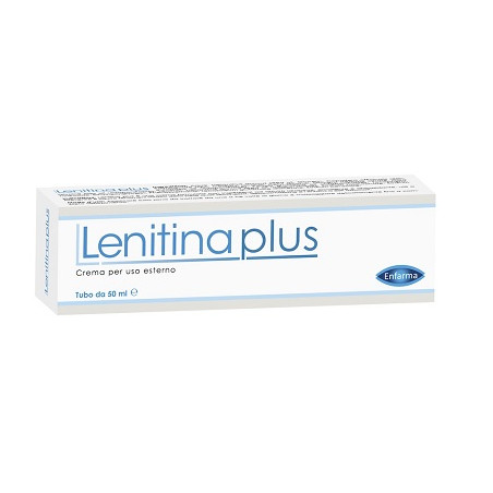Tubo da 50 Ml di Lenitina Plus crema emolliente idratante e lenitiva.