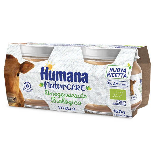 Humana Omogeneizzato Vitello Biologico 2 Pezzi 80 G Humana Omogeneizzato Vitello Biologico 2 Pezzi 80 G