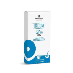 Confezione da 30 compresse di Gfm Oral Iraltone, integratore anticaduta per capelli.