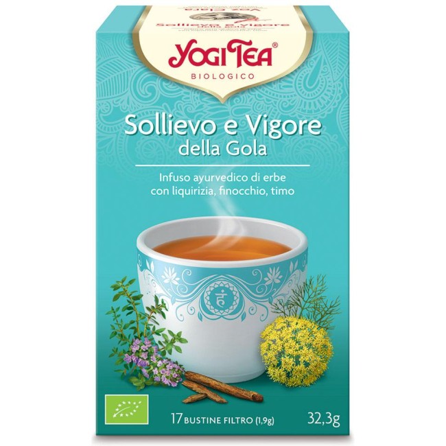 YOGI TEA SOLLIEVO E VIGORE DELLA GOLA 32,3 G YOGI TEA SOLLIEVO E VIGORE DELLA GOLA 32,3 G