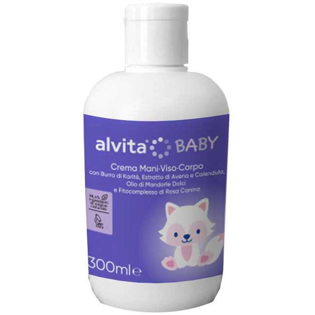 ALVITA BABY CREMA VISO-CORPO 300 ML ALVITA BABY CREMA VISO-CORPO 300 ML