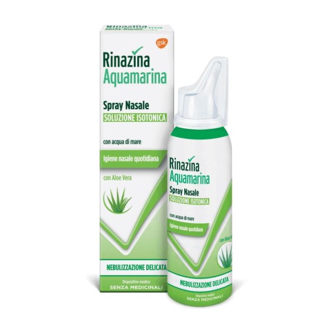 RINAZINA AQUAMARINA FAMILY SPRAY NASALE ISOTONICO DELICATO 100 ML RINAZINA AQUAMARINA FAMILY SPRAY NASALE ISOTONICO DELICATO 100 ML