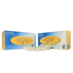 Guanti Da Ispezione Alvita In Lattice Senza Talco S 100 Pezzi