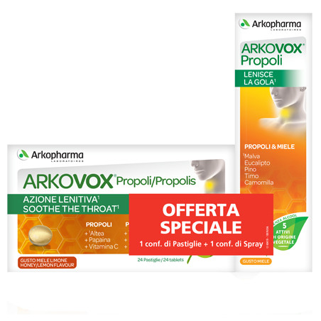 ARKOVOX PROPOLI PACK 24 COMPRESSE + SPRAY 30 ML