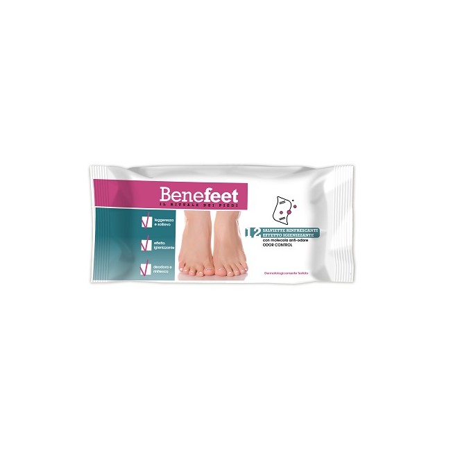 BENEFEET SALVIETTE ODOR CONTROL 12 PEZZI BENEFEET SALVIETTE ODOR CONTROL 12 PEZZI
