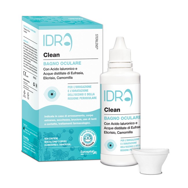 STERILENS IDRA CLEAN BAGNO OCULARE FLACONE 120 ML + OCCHIERA STERILENS IDRA CLEAN BAGNO OCULARE FLACONE 120 ML + OCCHIERA