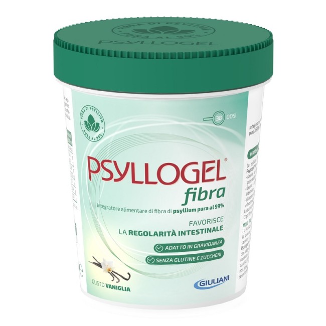 Barattolo da 170 grammi di Psyllogel fibra Vaniglia integratore per la stitichezza Barattolo da 170 grammi di Psyllogel fibra Vaniglia integratore per la stitichezza