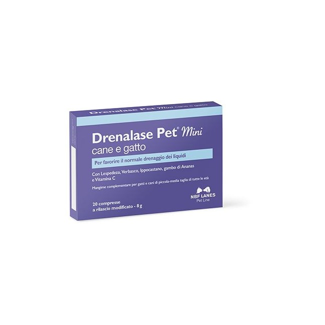 DRENALASE PET MINI CANE GATTO 20 COMPRESSE DRENALASE PET MINI CANE GATTO 20 COMPRESSE