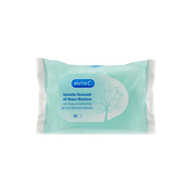 ALVITA SALVIETTINE STRUCCANTI ACQUA MICELLARE 25 PEZZI ALVITA SALVIETTINE STRUCCANTI ACQUA MICELLARE 25 PEZZI