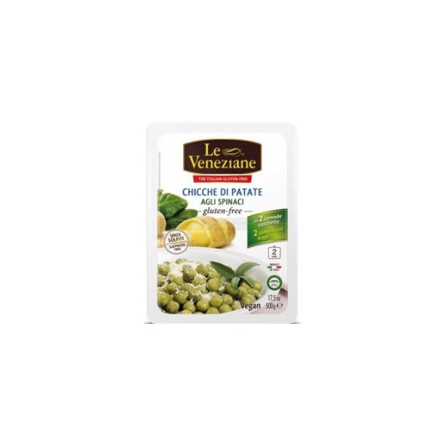 LE VENEZIANE CHICCHE DI PATATE AGLI SPINACI 500 G LE VENEZIANE CHICCHE DI PATATE AGLI SPINACI 500 G