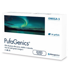 Confezione da 30 capsule di Metagenics Pufagenics Integratore Di Acidi Grassi EPA e DHA.