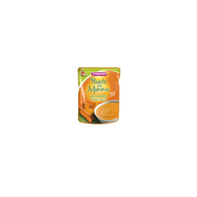 PLASMON POUCHES VELLUTATA DI CAROTE E ZUCCA 180 G PLASMON POUCHES VELLUTATA DI CAROTE E ZUCCA 180 G