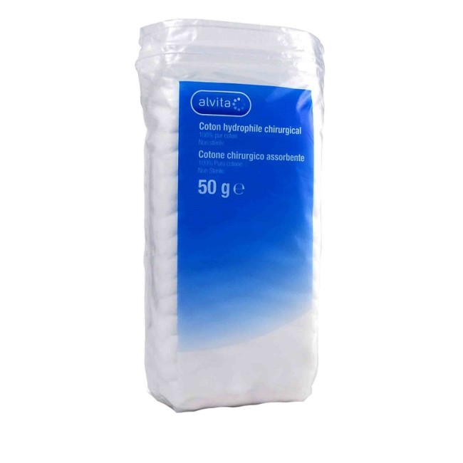 COTONE CHIRURGICO ALVITA ASSORBENTE 50 G COTONE CHIRURGICO ALVITA ASSORBENTE 50 G