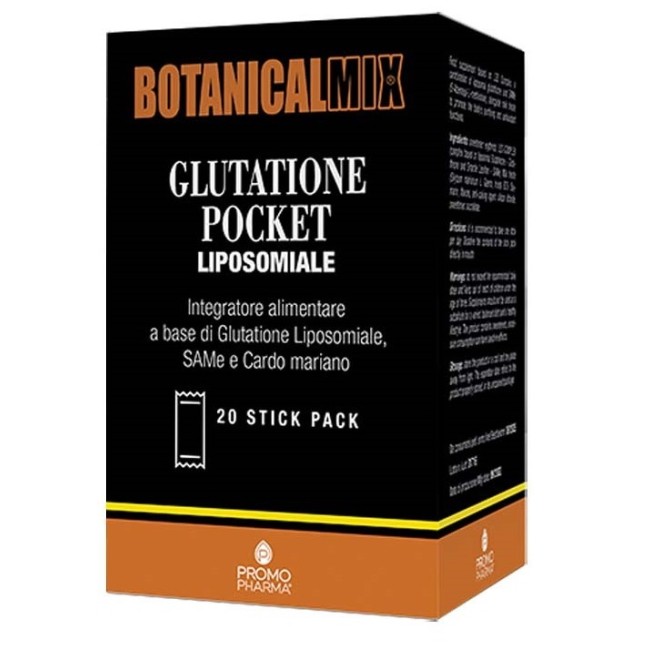 BOTANICALMIX GLUTATIONE POCKET LIPOSOMIALE 20 STICK DA 2 G BOTANICALMIX GLUTATIONE POCKET LIPOSOMIALE 20 STICK DA 2 G