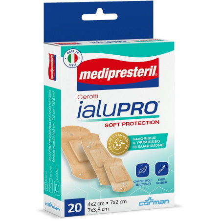 MEDIPRESTERIL CEROTTI IALUPRO SOFT PROTECTION 3 FORMATI ASSORTITI 20 PEZZI MEDIPRESTERIL CEROTTI IALUPRO SOFT PROTECTION 3 FORMATI ASSORTITI 20 PEZZI