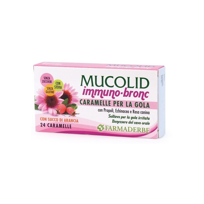 MUCOLID BRONC IMMUNO 24 CARAMELLE GUSTO ARANCIA MUCOLID BRONC IMMUNO 24 CARAMELLE GUSTO ARANCIA