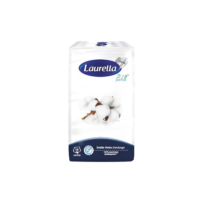 ASSORBENTE LAURELLA IN COTONE SOTTILE NOTTE DISTESO 14 PEZZI ASSORBENTE LAURELLA IN COTONE SOTTILE NOTTE DISTESO 14 PEZZI