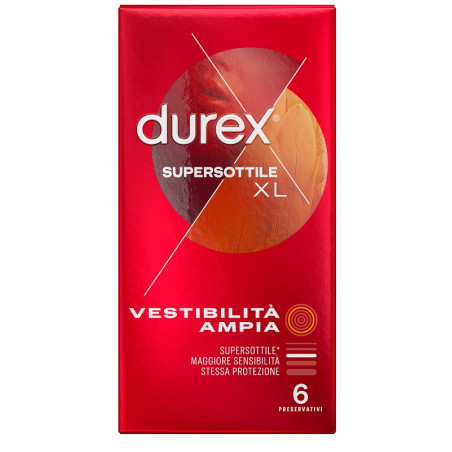 PROFILATTICO DUREX SUPERSOTTILE XL 6 PEZZI PROFILATTICO DUREX SUPERSOTTILE XL 6 PEZZI