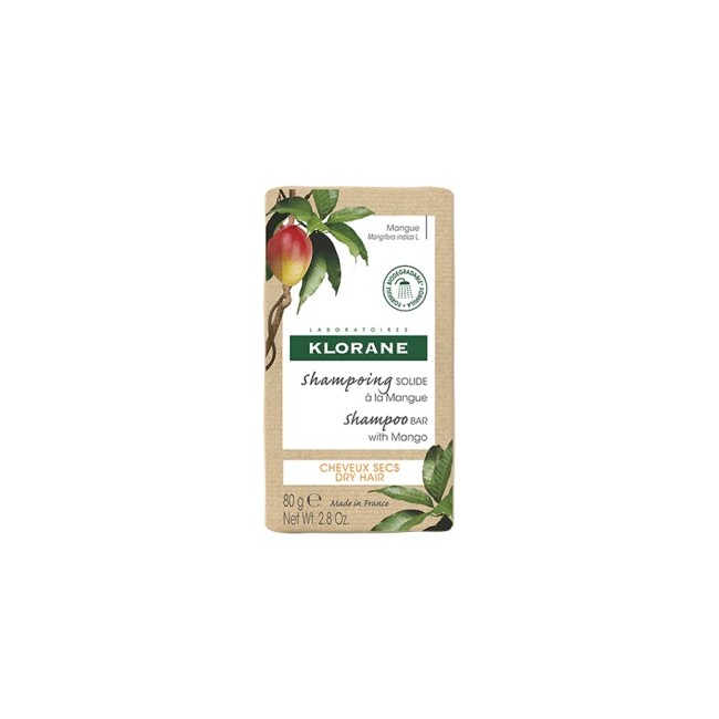 KLORANE SHAMPOO SOLIDO MANGO 80 G KLORANE SHAMPOO SOLIDO MANGO 80 G