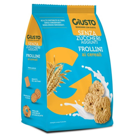 Giusto Senza Zucchero Frollini Ai Cereali Senza Zucchero 350 G