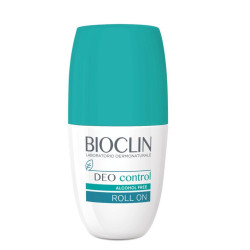 Falcone roll-on da 50 ml di Bioclin Deo Control, deodorante contro la forte sudorazione.