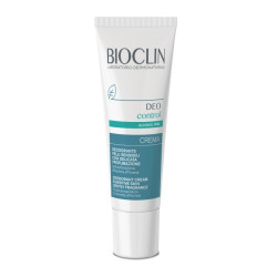 Tubo da 30 ml di Bioclin Deo Control, deodorante in crema per sudore e cattivi odori.